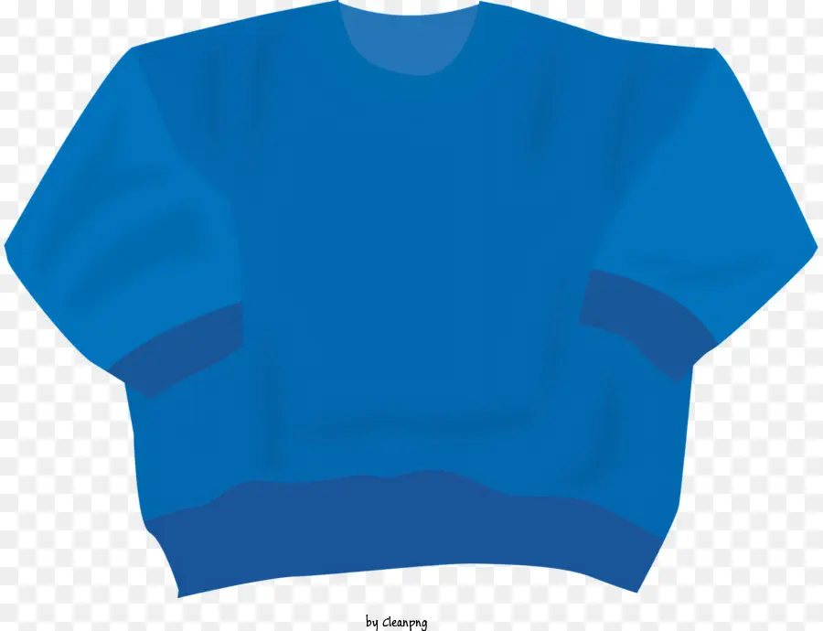 Suéter Azul，Design Simples PNG