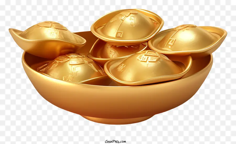 Ícone De Lingotes De Ouro Chinês，Taça De Ouro PNG