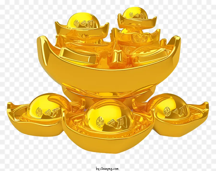 Iltáveis ​​de Ouro Chinês Ilustram，Taça De Ouro PNG