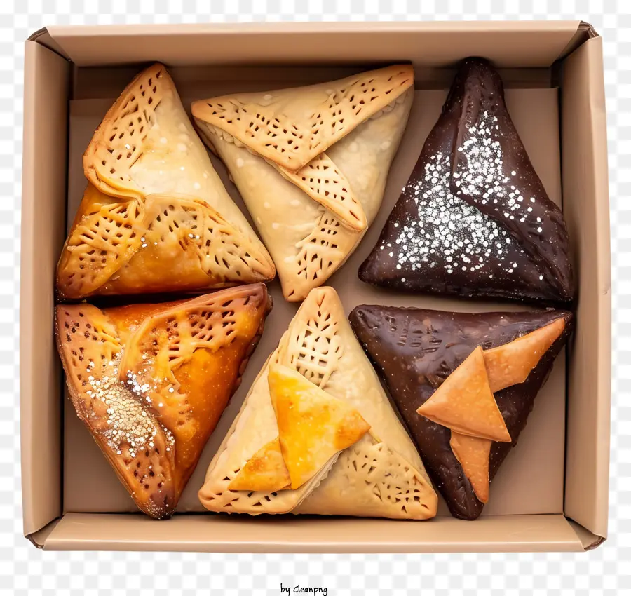 Hamantaschen，Pastelaria PNG