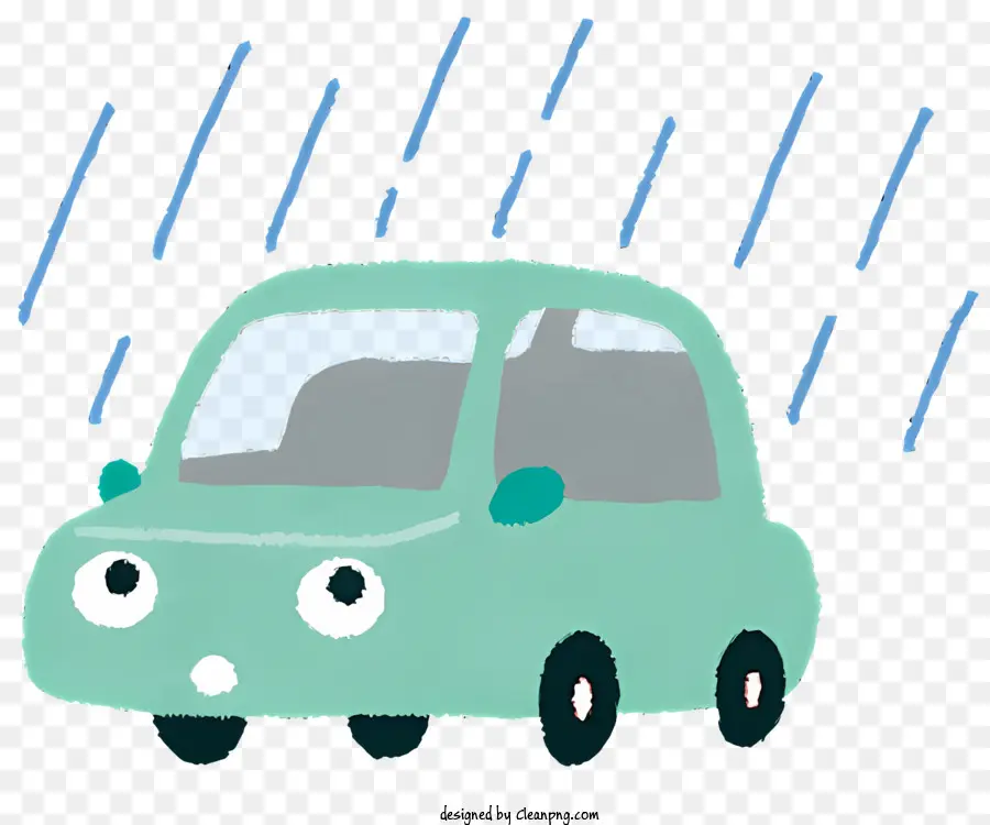 Chovendo，Carro Pequeno PNG
