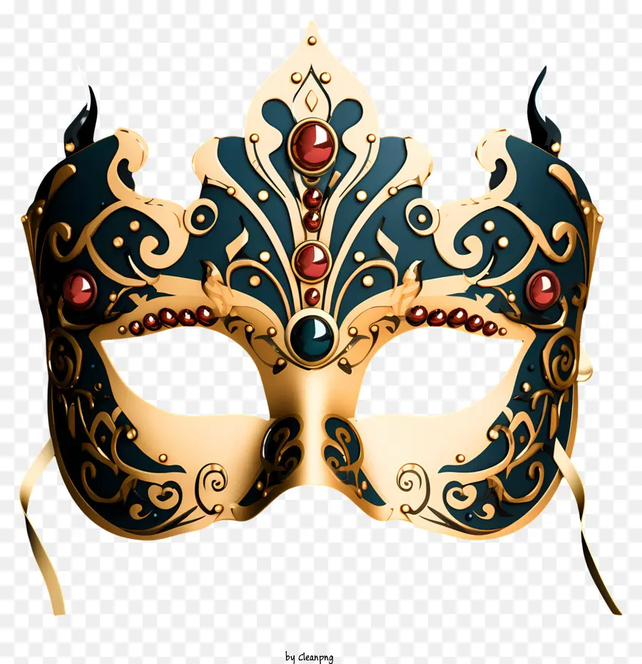 Máscara De Máscaras Desenhadas à Mão，Máscara De Ouro PNG