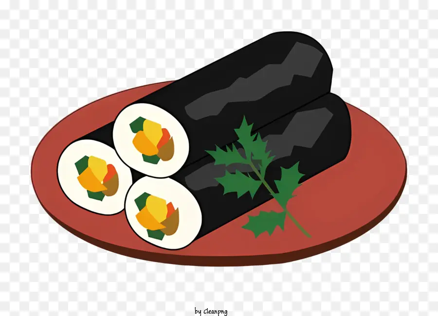 Rolos De Sushi，Rolo De Arroz PNG