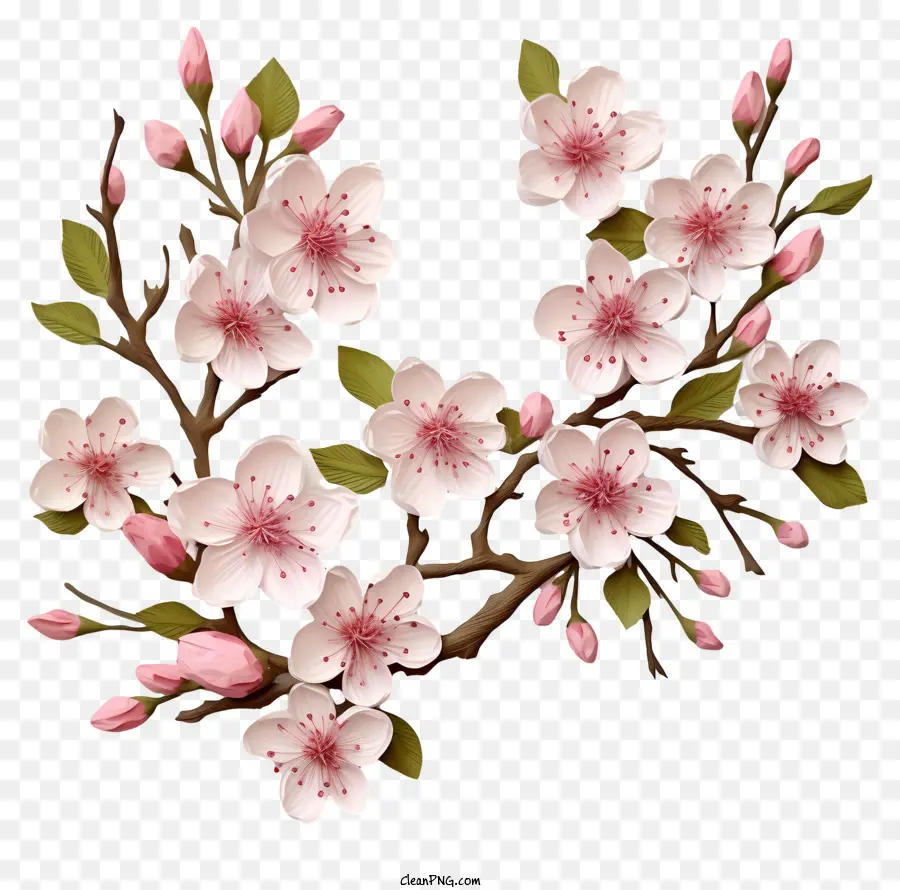 Papel Em Branco Com Flores De Cerejeira，árvore De Sakura PNG