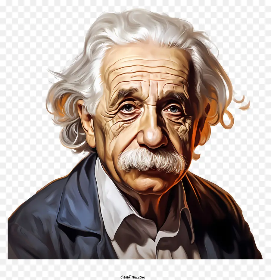 Retrato De Albert Einstein，Homem Mais Velho PNG