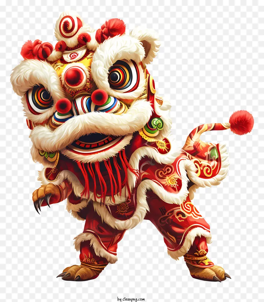 Ano Novo Chinês，Dança Do Leão PNG