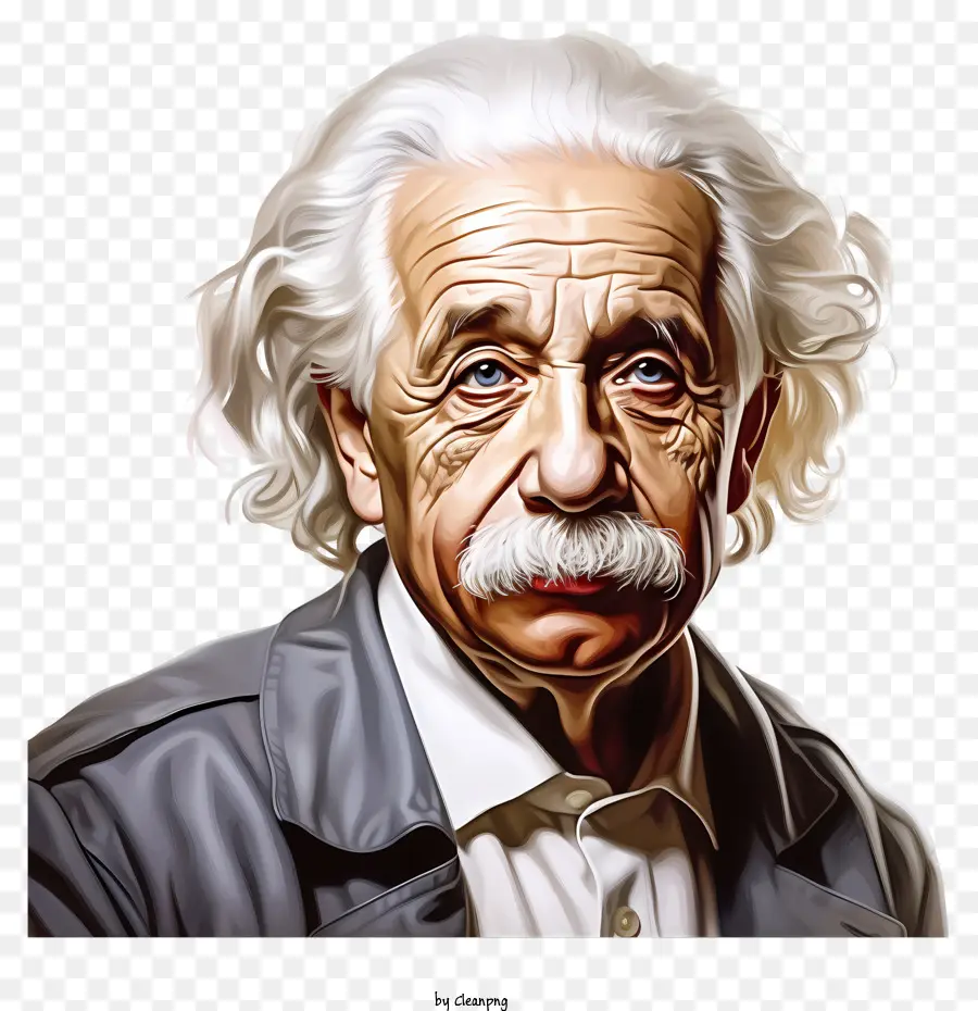 Retrato De Albert Einstein，Retrato PNG