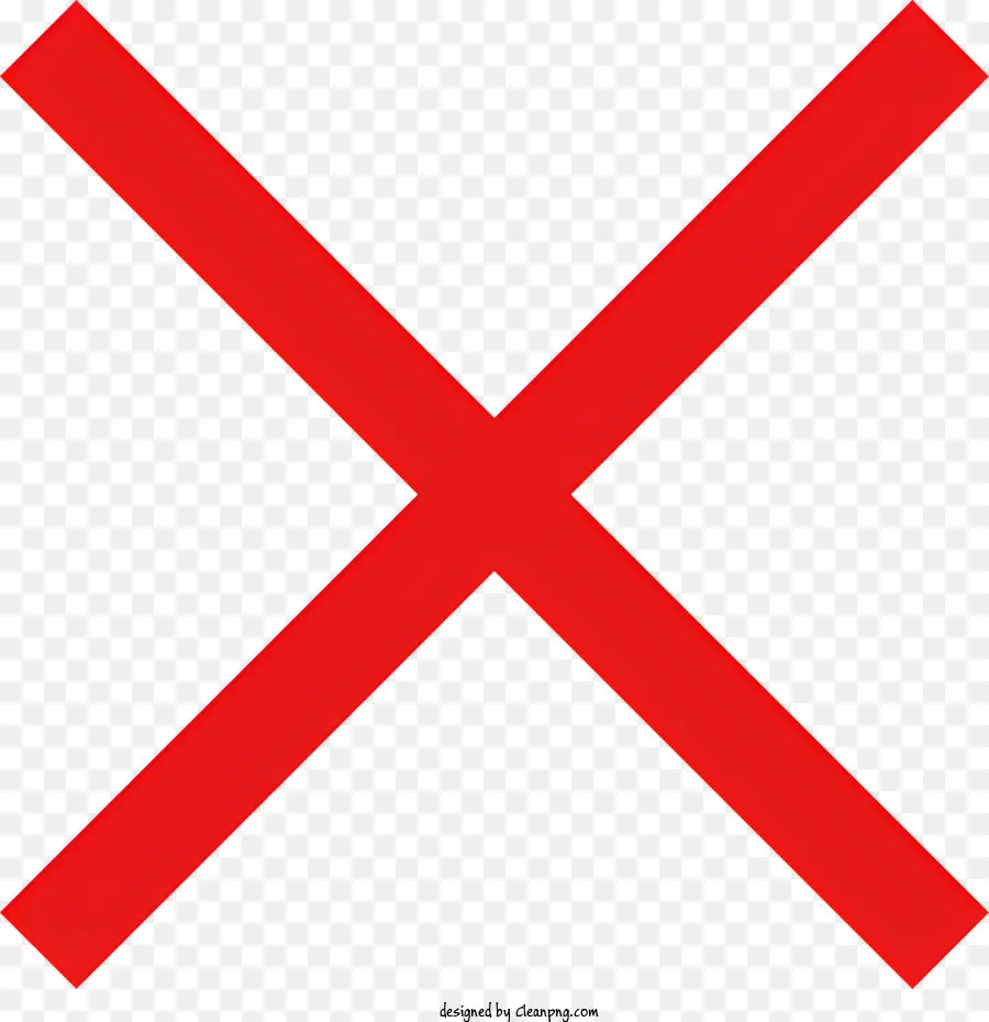 X Vermelho，Cruz Vermelha PNG