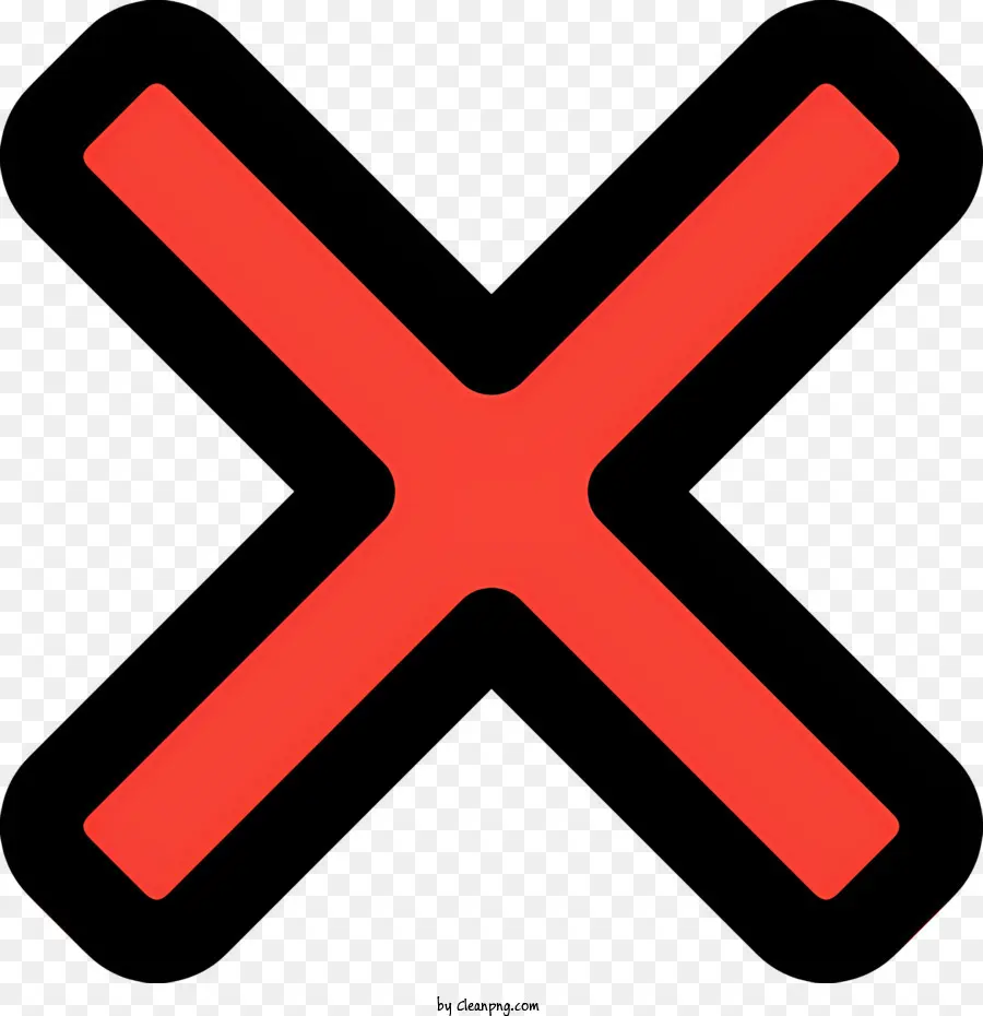 X Vermelho，Símbolo Da Cruz Vermelha PNG