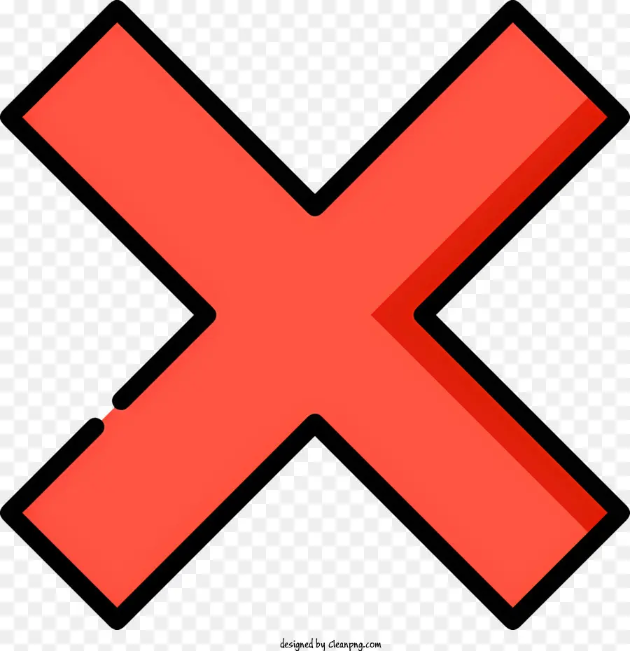 X Vermelho，Cancelar ícone PNG