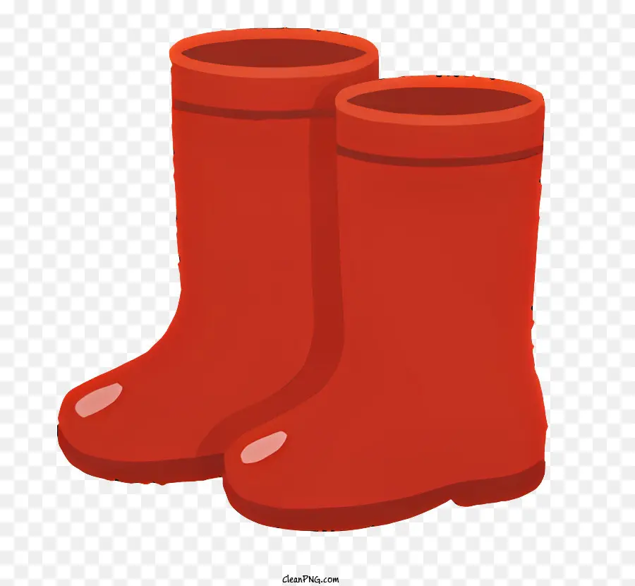 Botas De Chuva，Botas De Borracha Vermelhas PNG