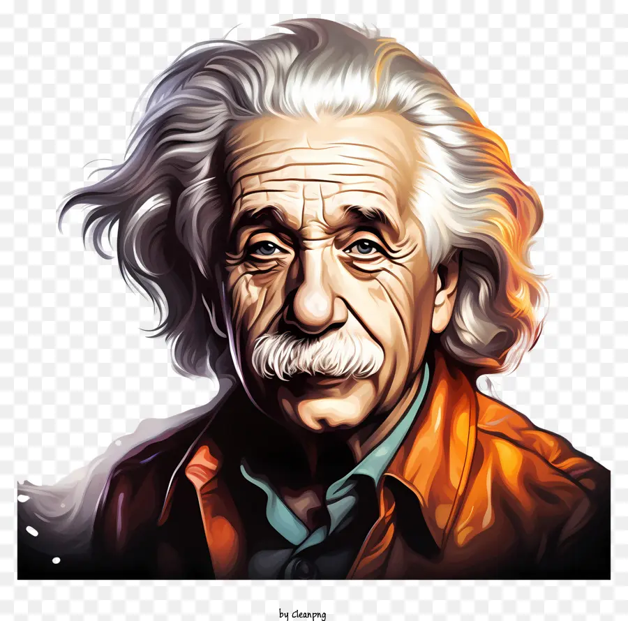 Retrato De Albert Einstein Style Einstein，Imagem Em Preto E Branco PNG