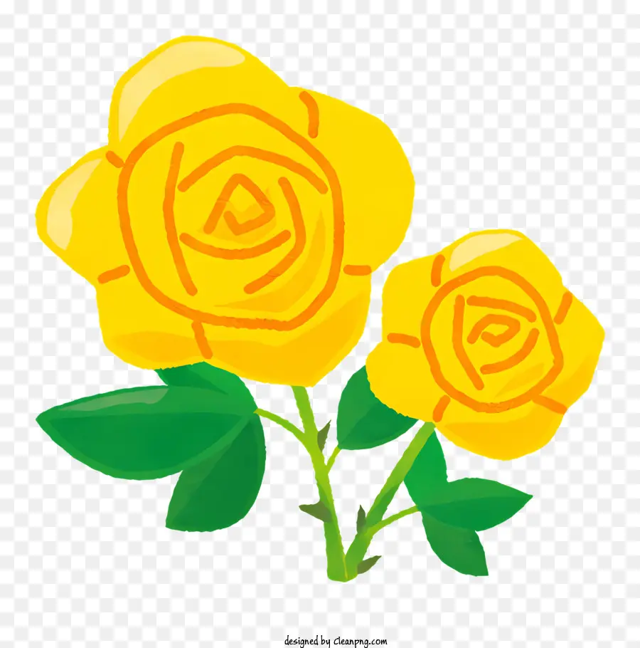 Flor，Rosas Amarelas PNG