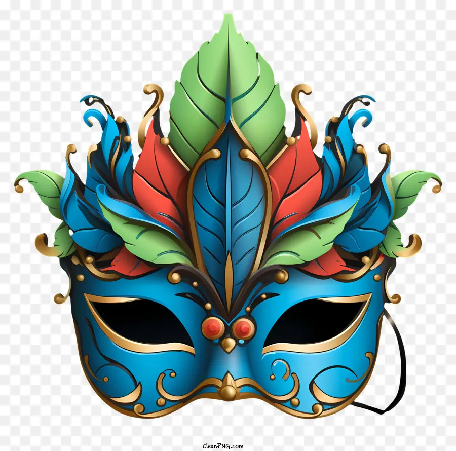 Máscara De Máscaras Desenhadas à Mão，Máscara Azul PNG