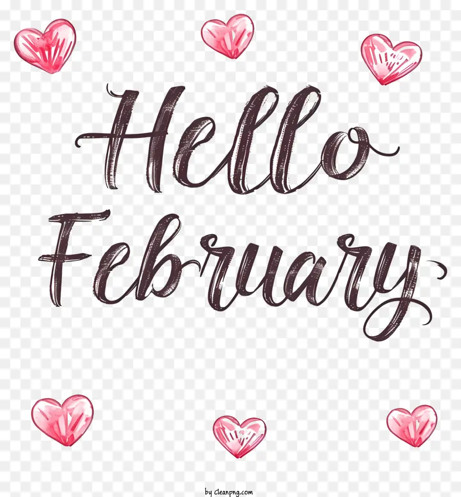 Olá Fevereiro，Dia Dos Namorados PNG