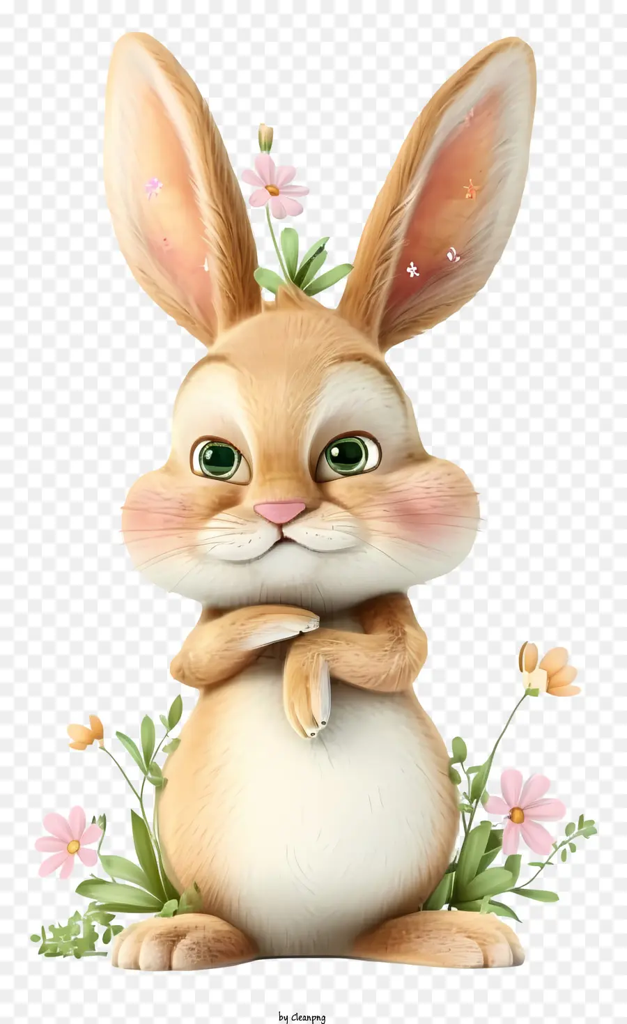 Cartoon 3d Easter Bunny，Coelho PNG