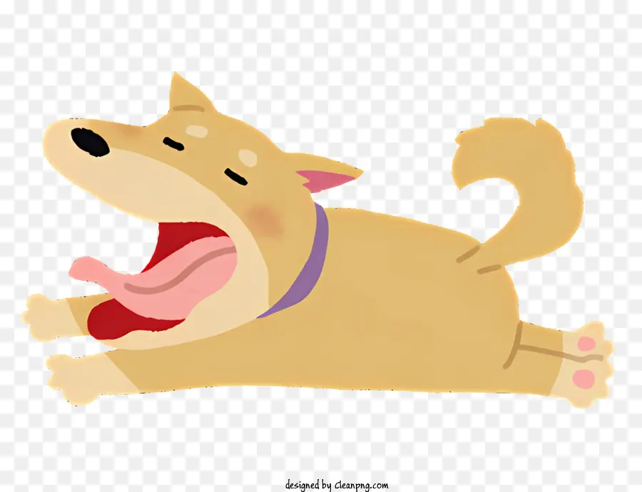 Bonito Dos Desenhos Animados Do Cão，Língua De Fora PNG