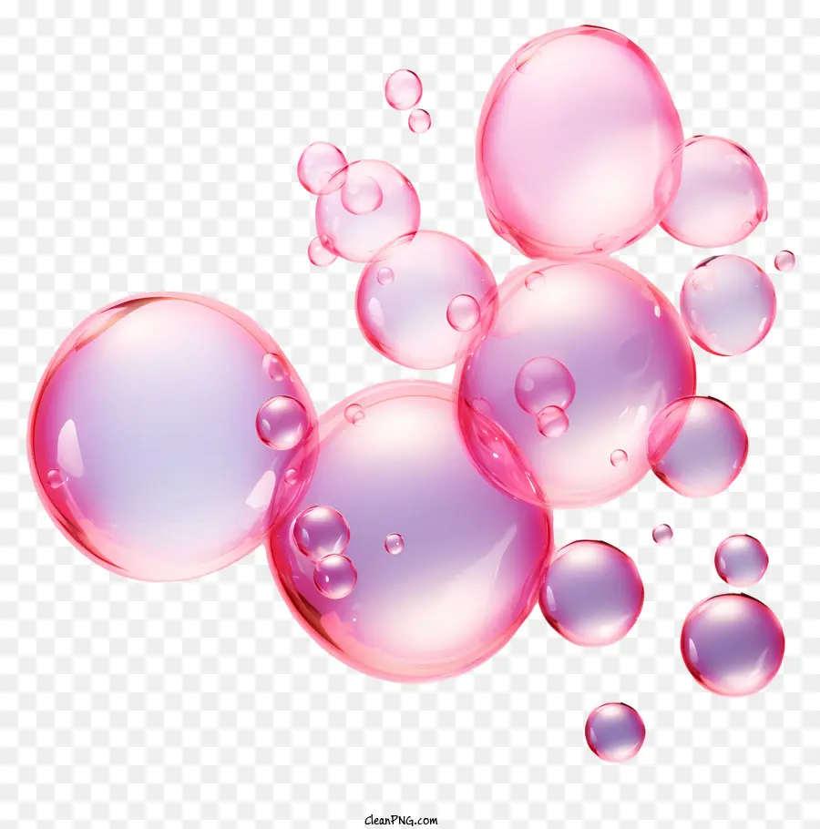 Bolhas Rosa，Transparente PNG