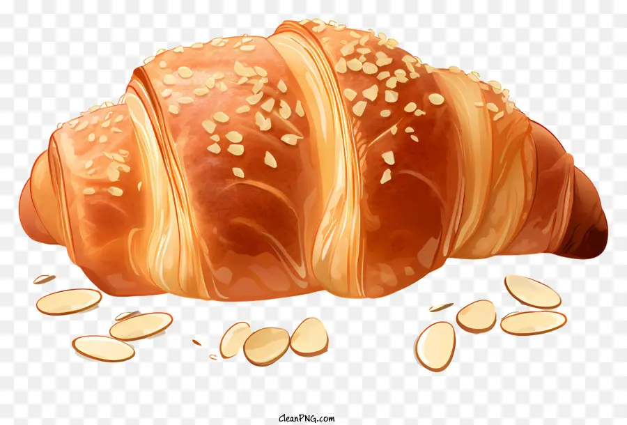 Croissant Francês Plano，Croissant PNG