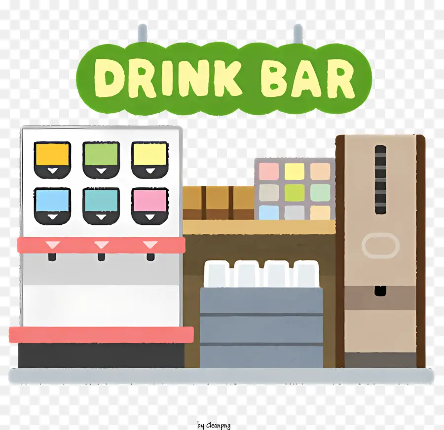 Bar De Bebidas，Dispensador De Bebida PNG
