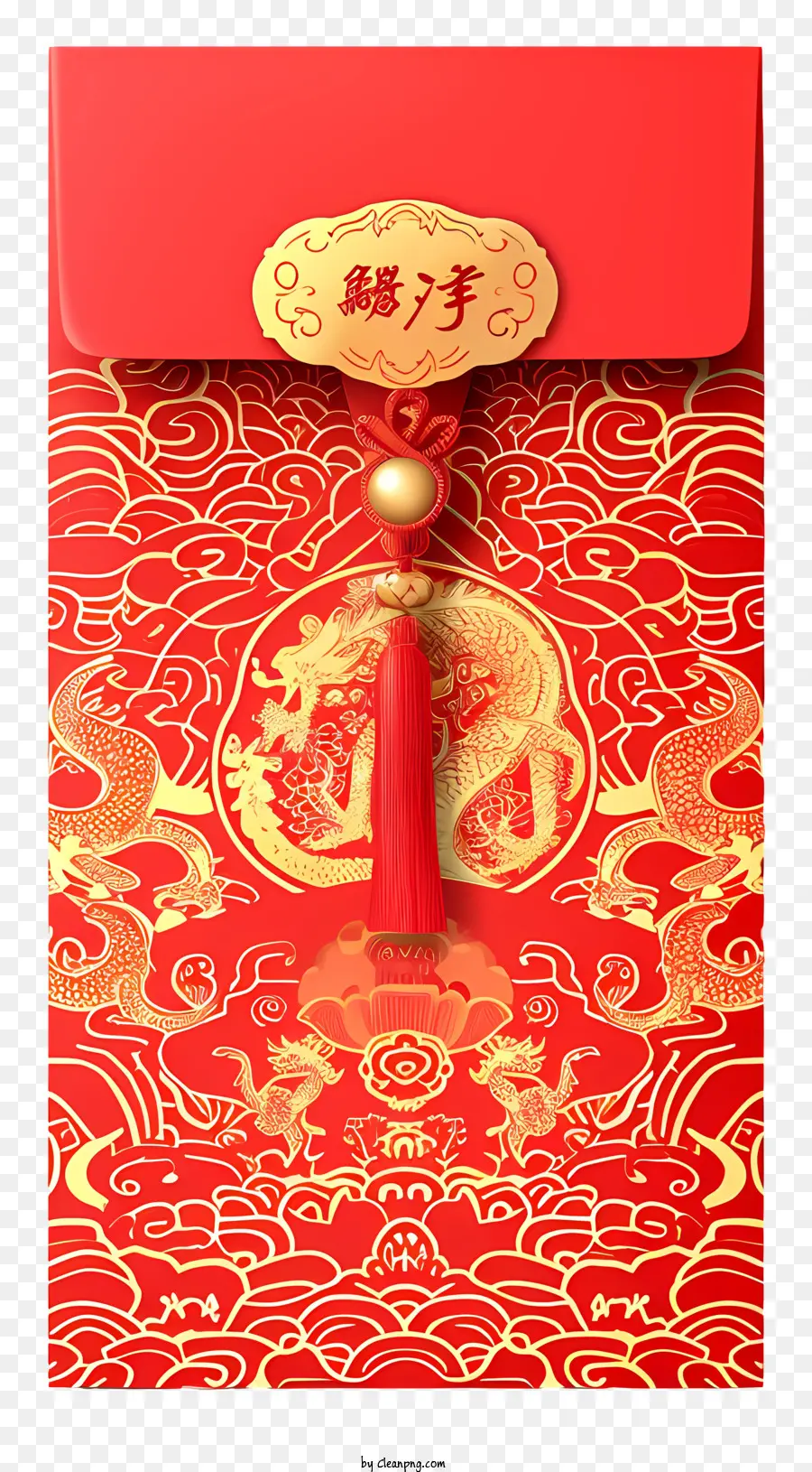 Ano Novo Chinês，Pacote Vermelho PNG