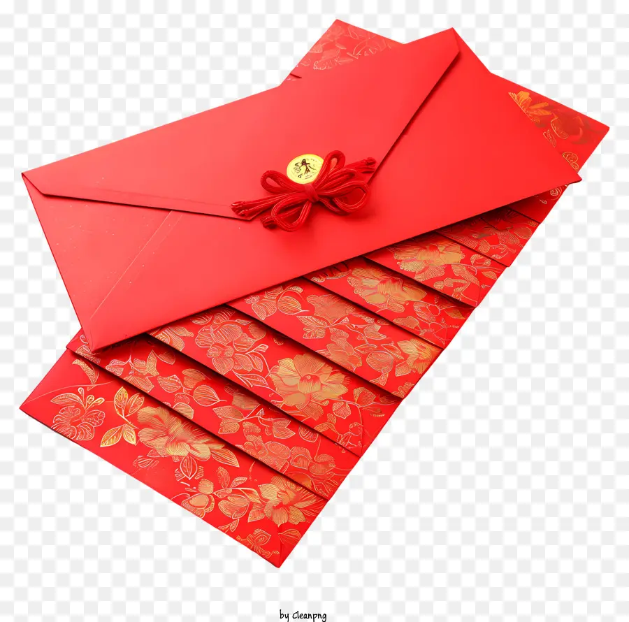 Ano Novo Chinês，Envelopes Vermelhos Com Borla PNG