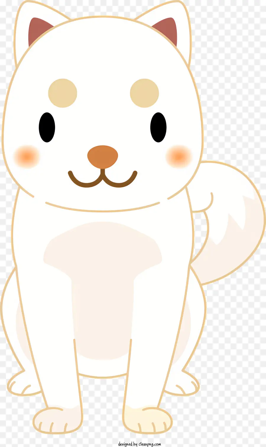 Cão Dos Desenhos Animados，Gato Branco PNG