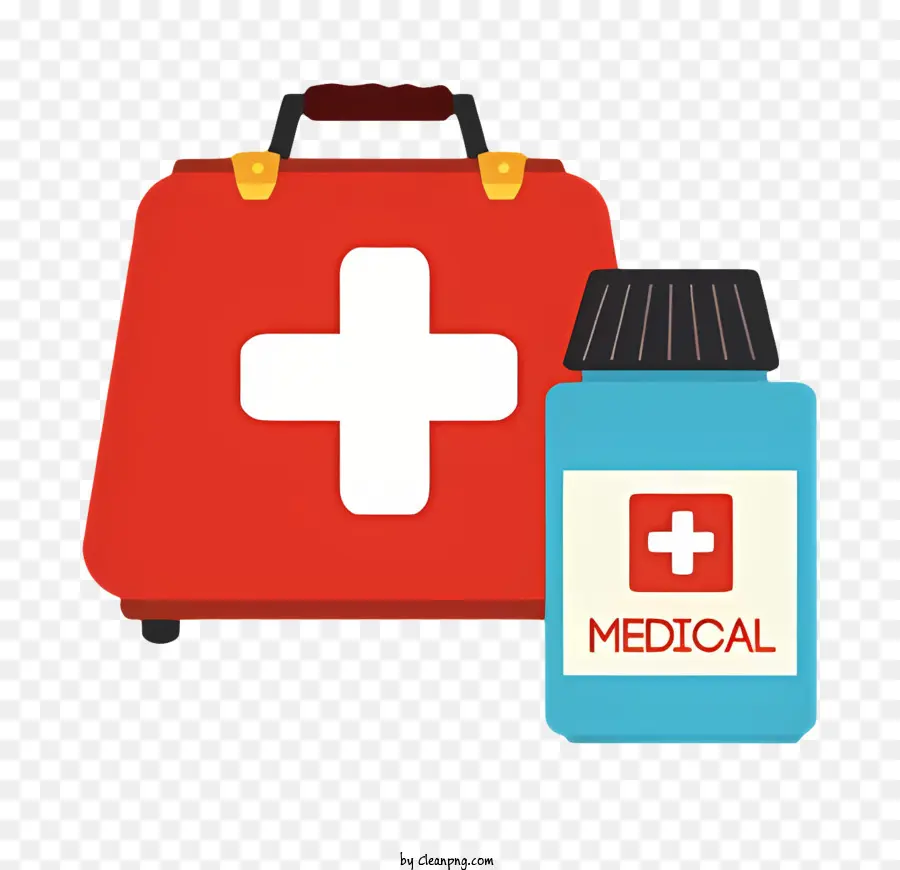 Kit De Primeiros Socorros，Frasco De Medicina PNG