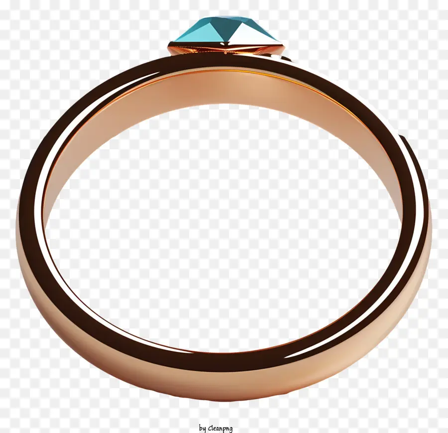 Anel De Casamento Plano，Anel De Ouro PNG