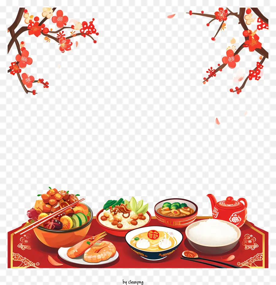 Menu De Ano Novo Chinês，Ano Novo Chinês PNG