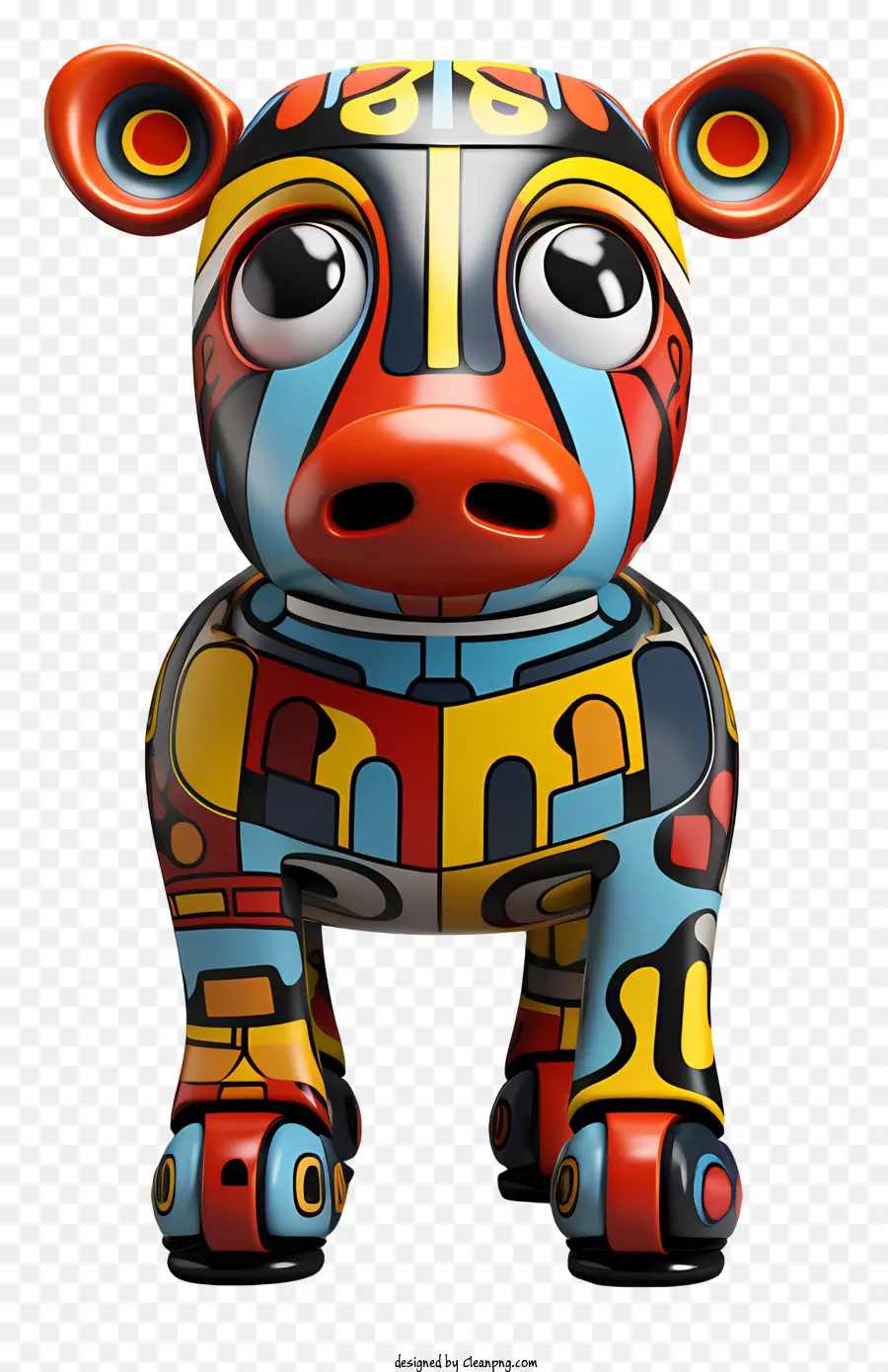 Vaca Brinquedo，Pintura Colorida De Vaca PNG