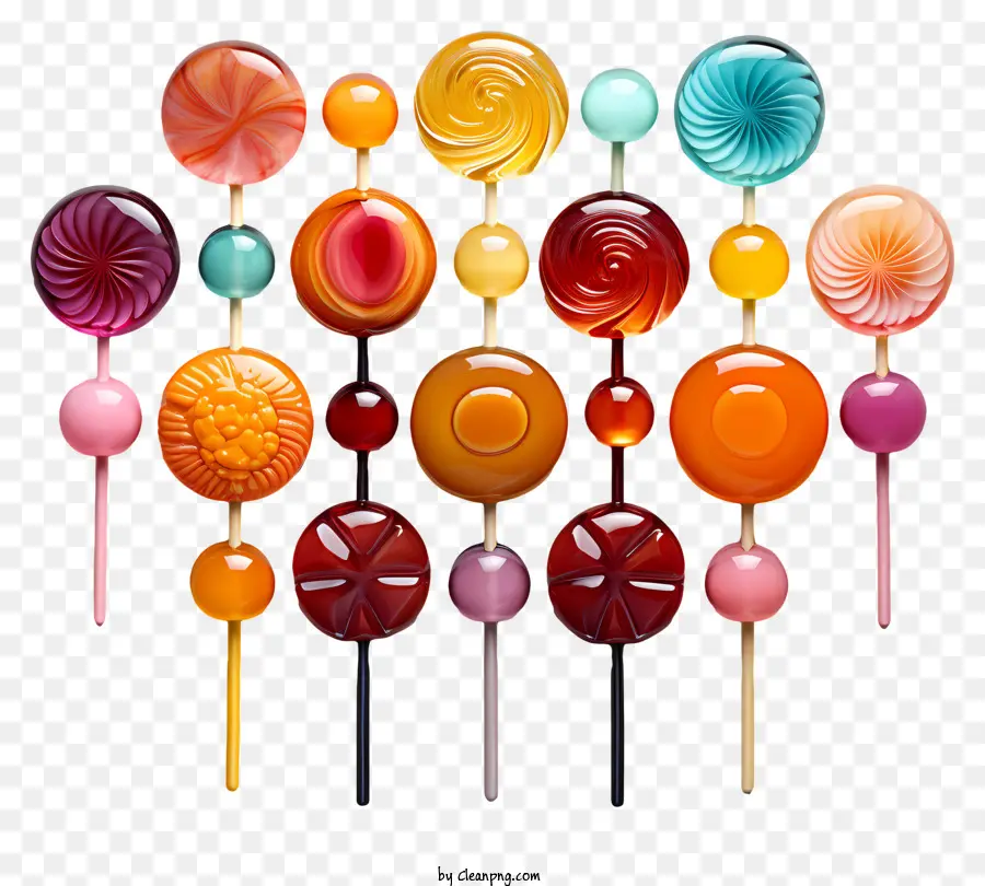 Picolés，Lollipop Multicolorido PNG
