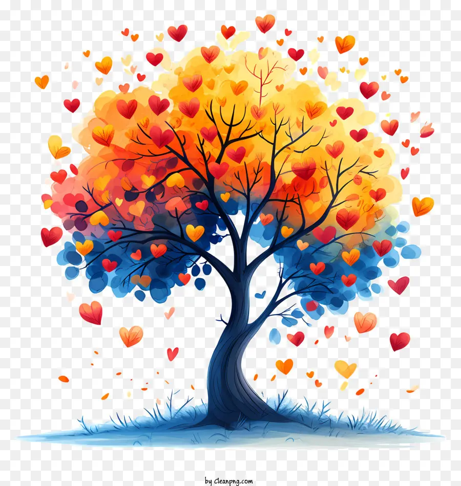 Corações Da árvore，Amor PNG