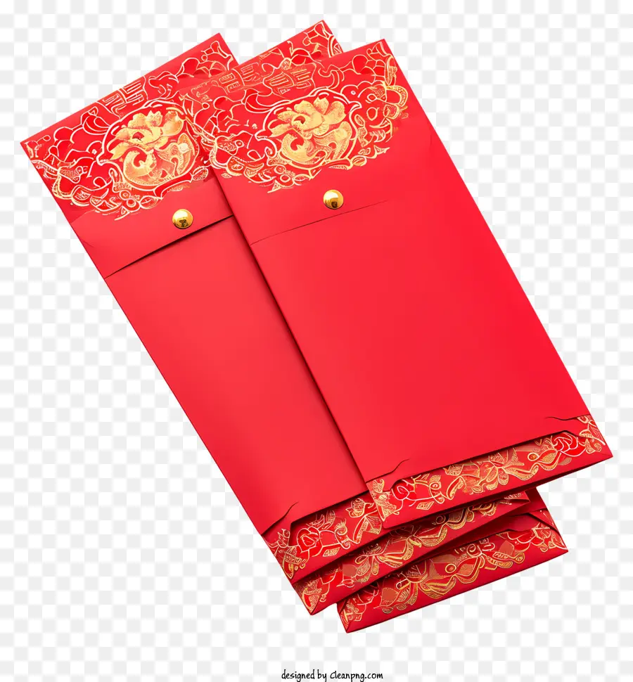 Ano Novo Chinês，Vermelho Pacote PNG