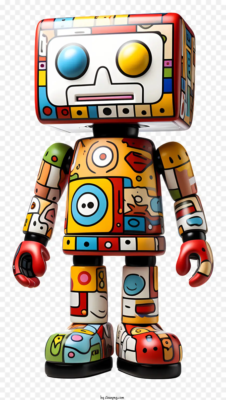 Brinquedo Dos Desenhos Animados，Robô De Cores Vivas PNG