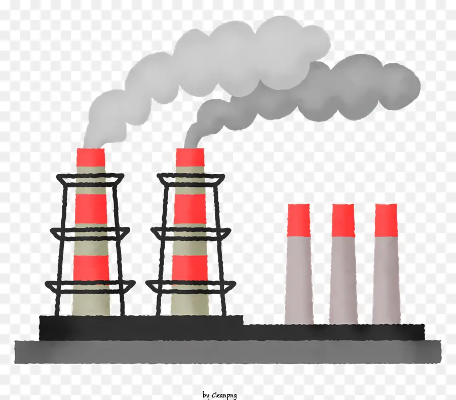 Usina De Energia A Gás，Smokestacks PNG