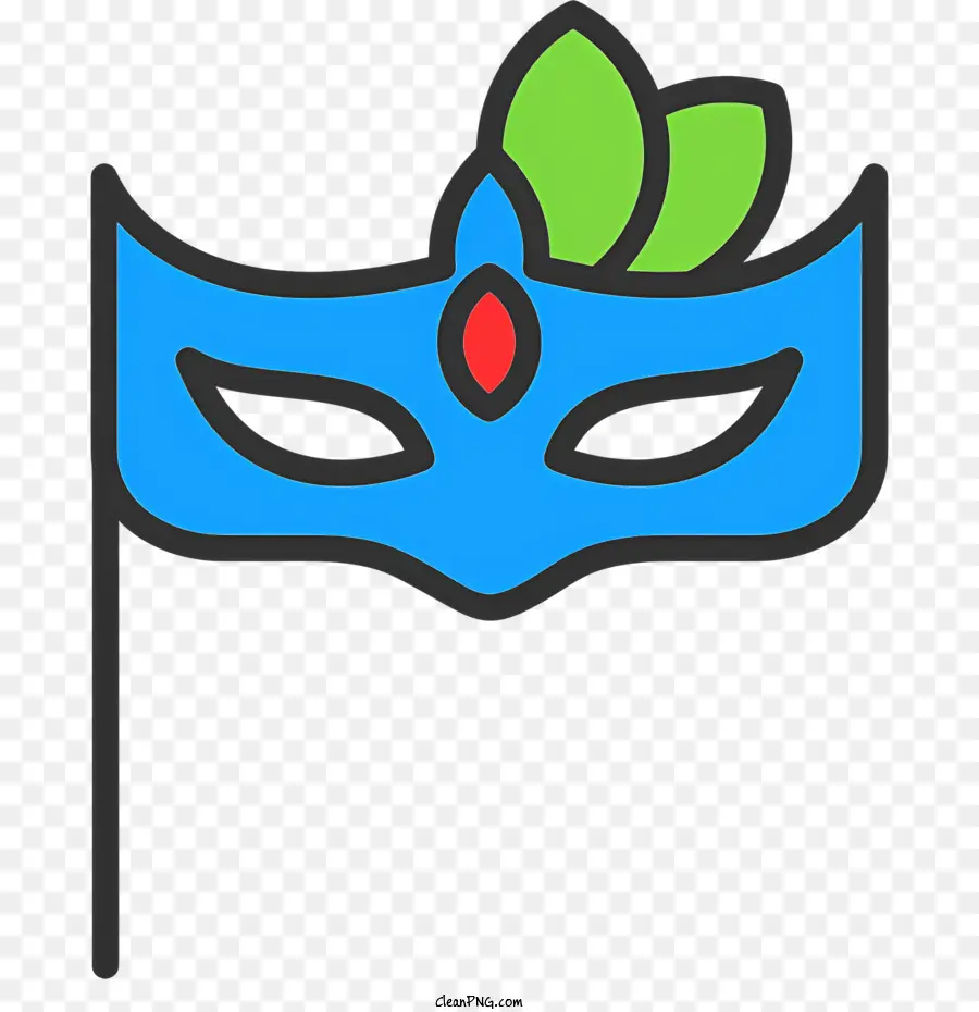 Máscara Masquerade，Máscara Azul PNG