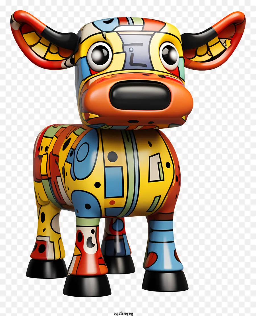 Vaca Brinquedo，Escultura Abstrata PNG