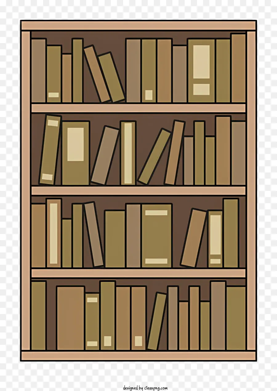 Bookshelf，Coleção De Livros PNG