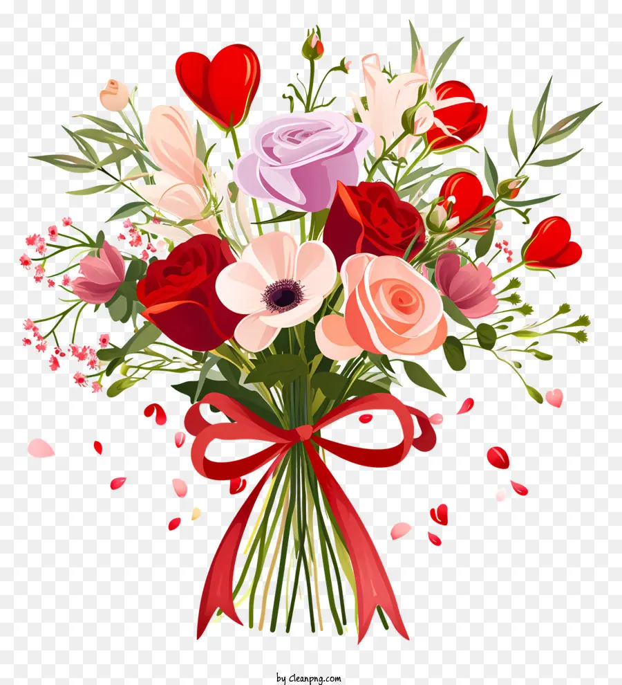 Melhores Flores Para O Dia Dos Namorados，Bouquet Of Flowers PNG
