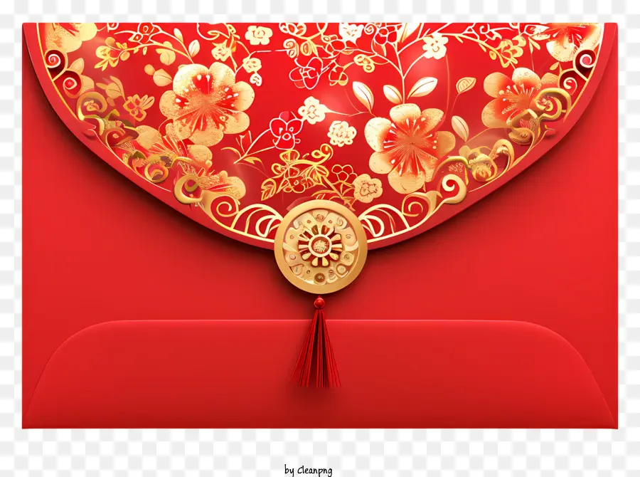 Ano Novo Chinês，Vermelho Pacote PNG