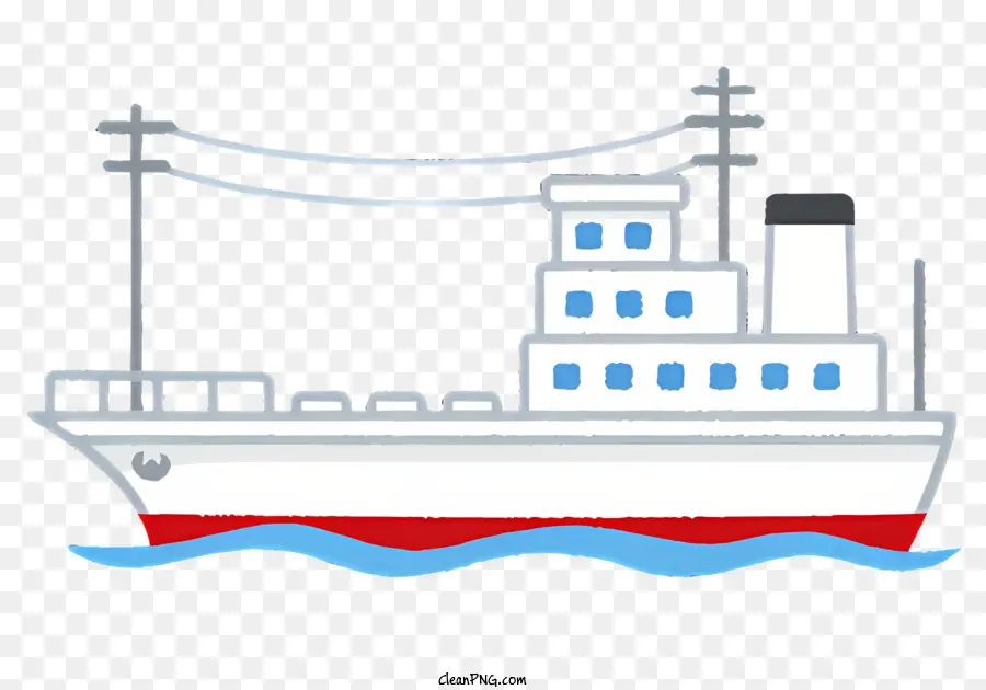 Navio，White Ship PNG