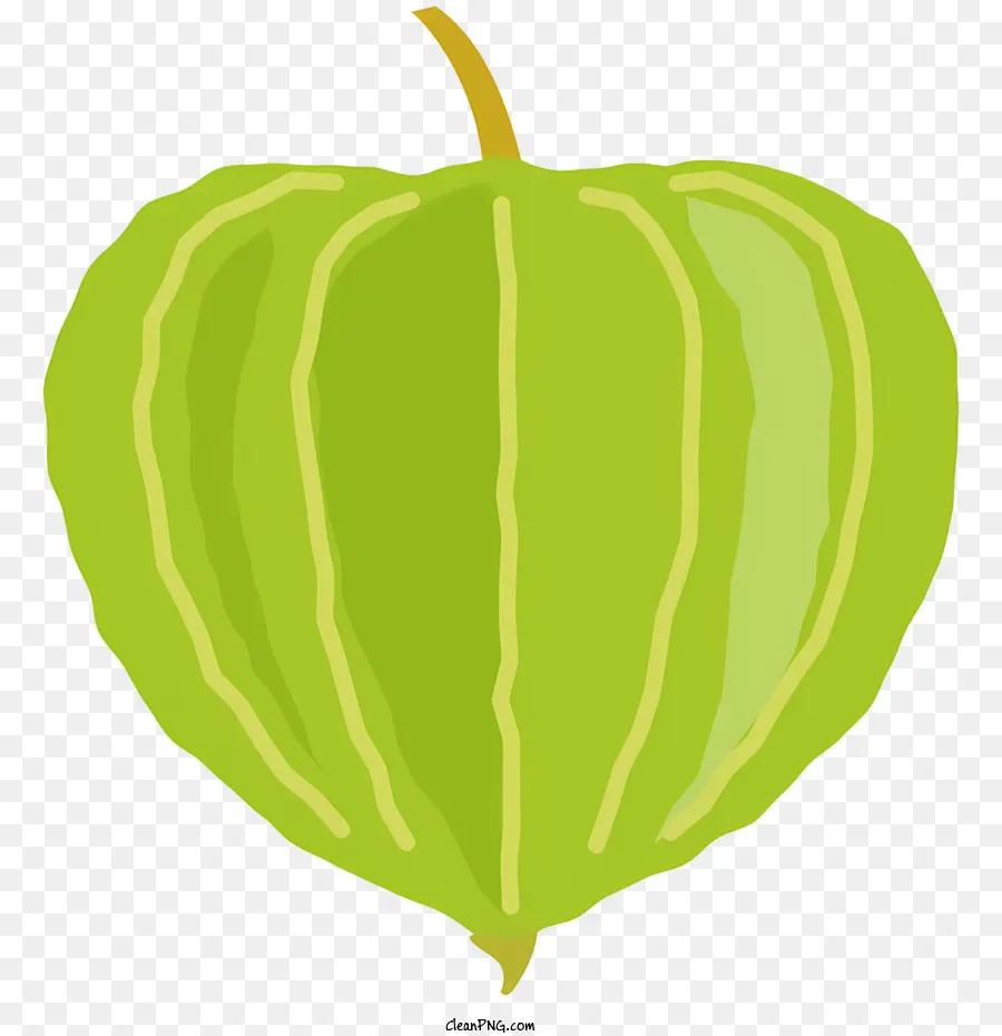 Fruta Verde，Fruto Em Forma De Coração PNG
