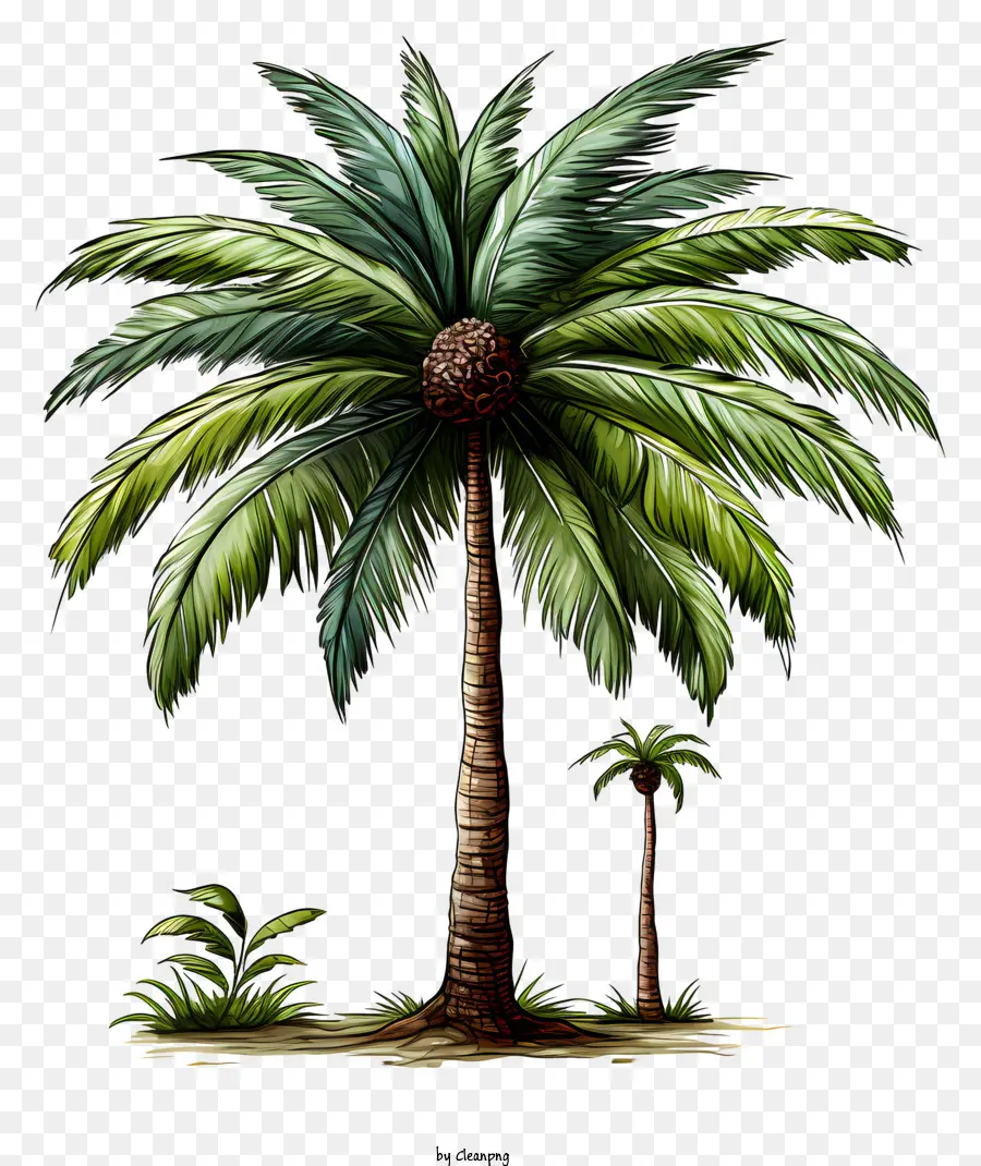 Coqueiro，Pintura De Palmeira PNG