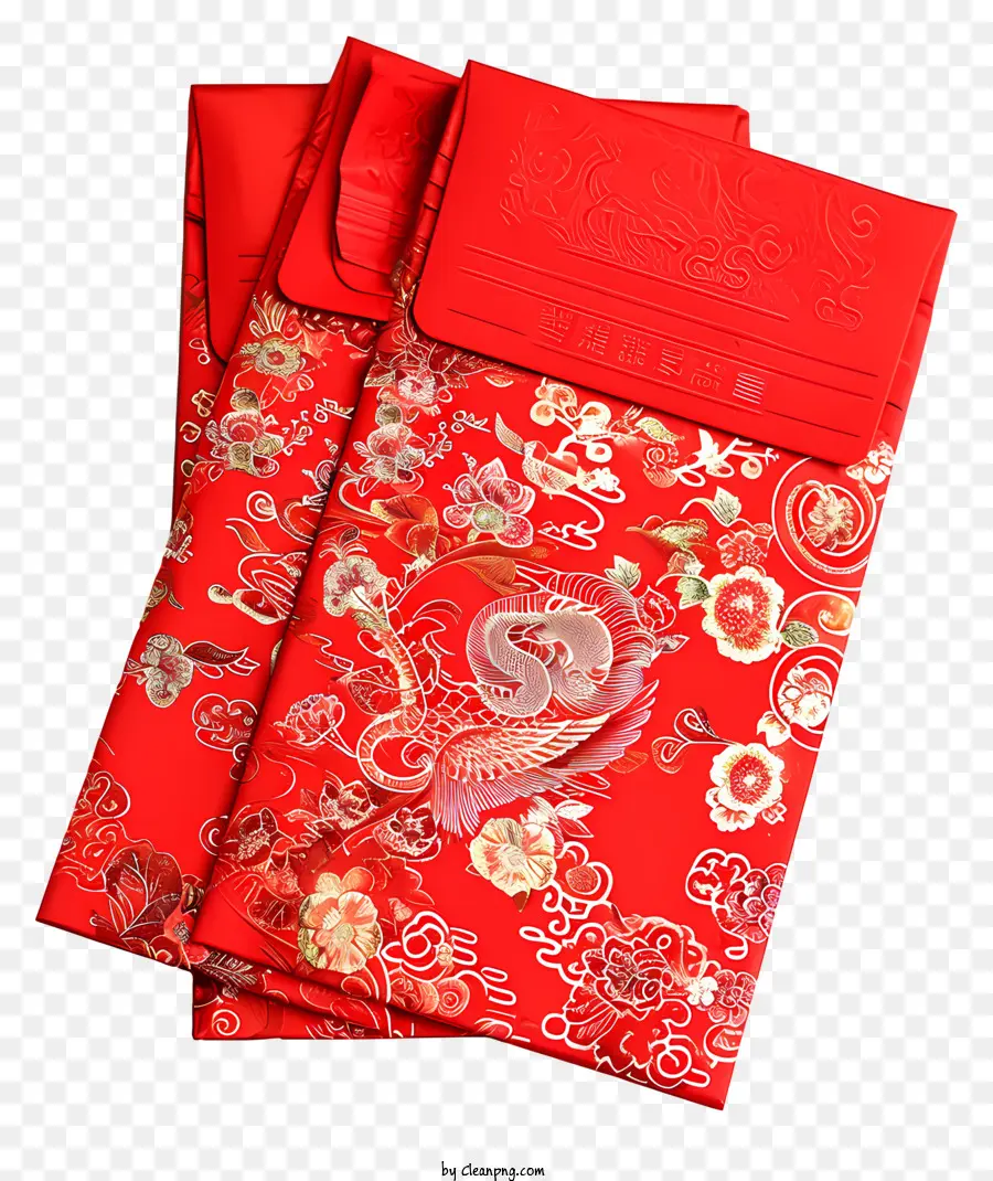 Ano Novo Chinês，Vermelho Pacote PNG