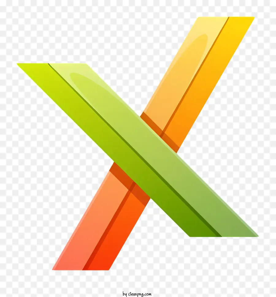 X Logo，Cruz Colorido PNG