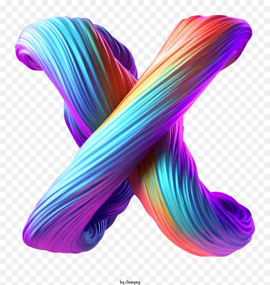 X Logo，Arco íris X PNG