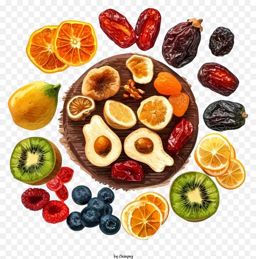 Arte Vetorial Simplista De Frutas Secas，Fruits PNG