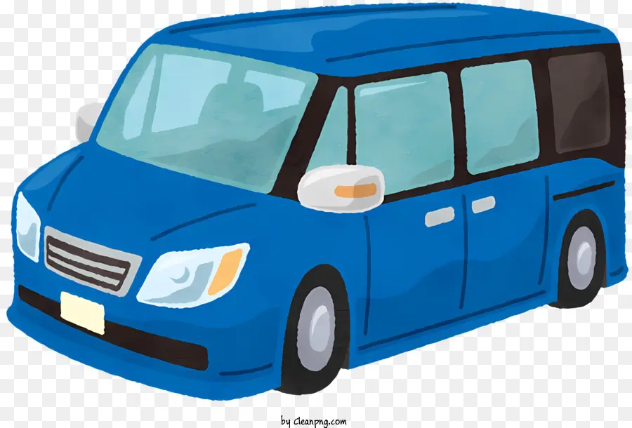 Carro Azul，Corpo Arredondado PNG