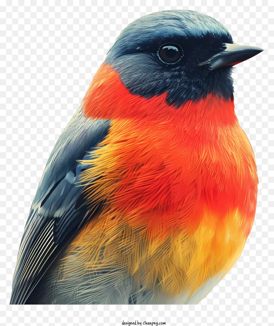 Aves，Pássaro Com Rosto Colorido PNG